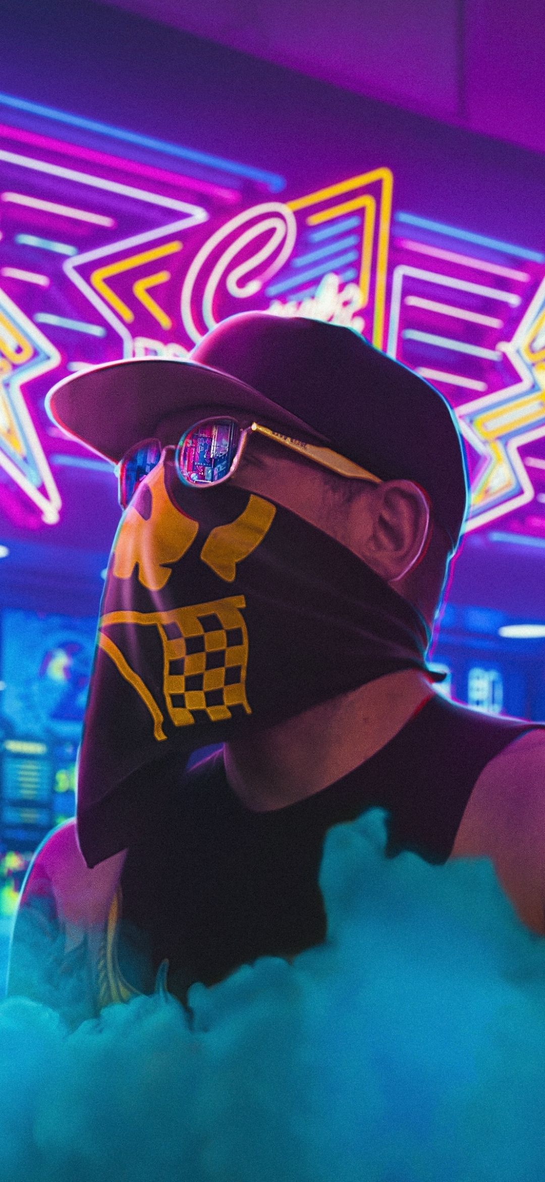 Cyberpunk Masked Figure - cyberpunk wallpaper for OpersCraft