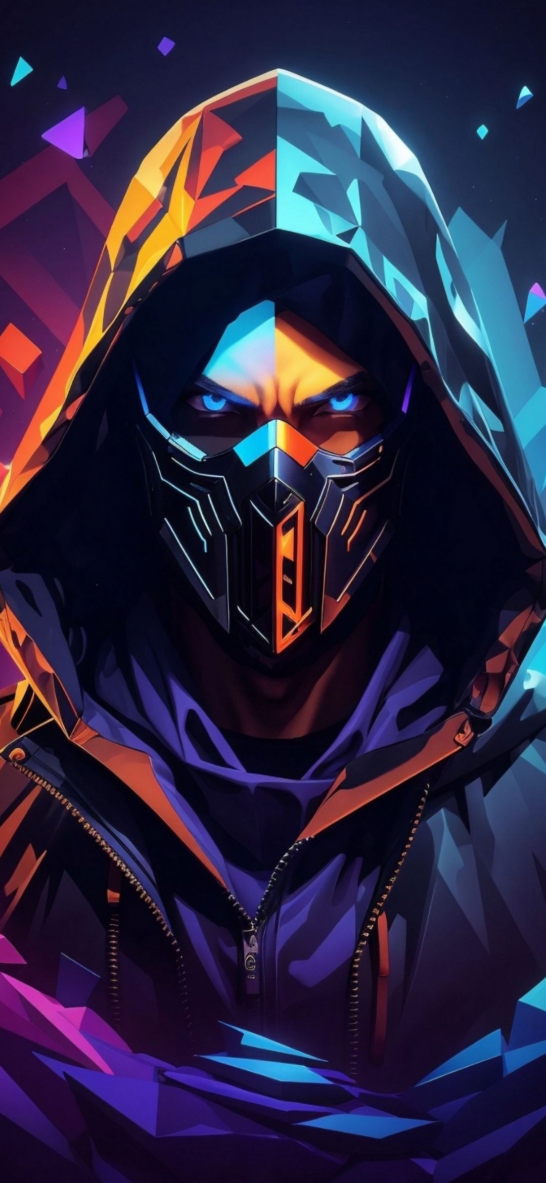 Cyberpunk Masked Vigilante - cyberpunk wallpaper for OpersCraft
