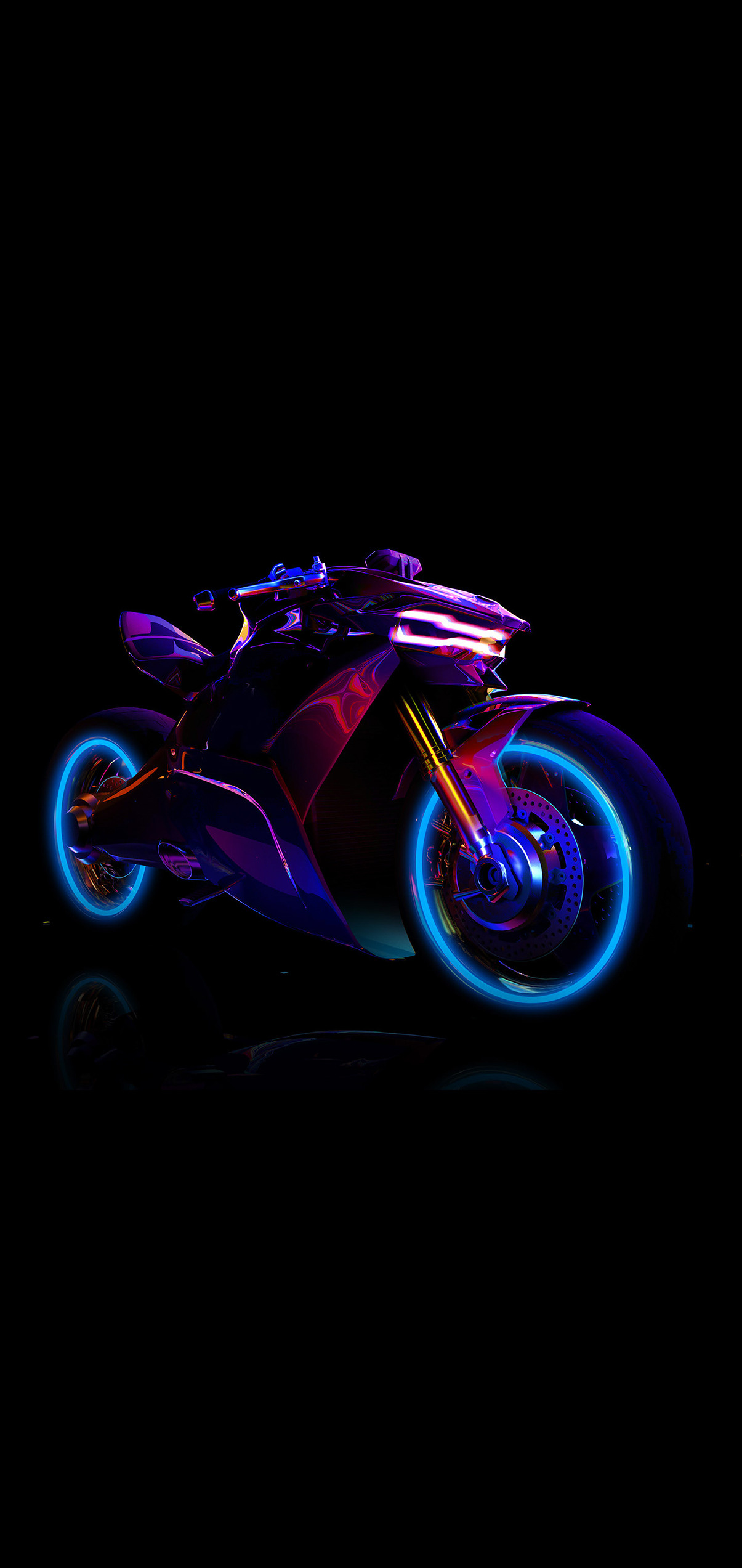 Cyberpunk Motorcycle Glow - motorcycle wallpaper for OpersCraft