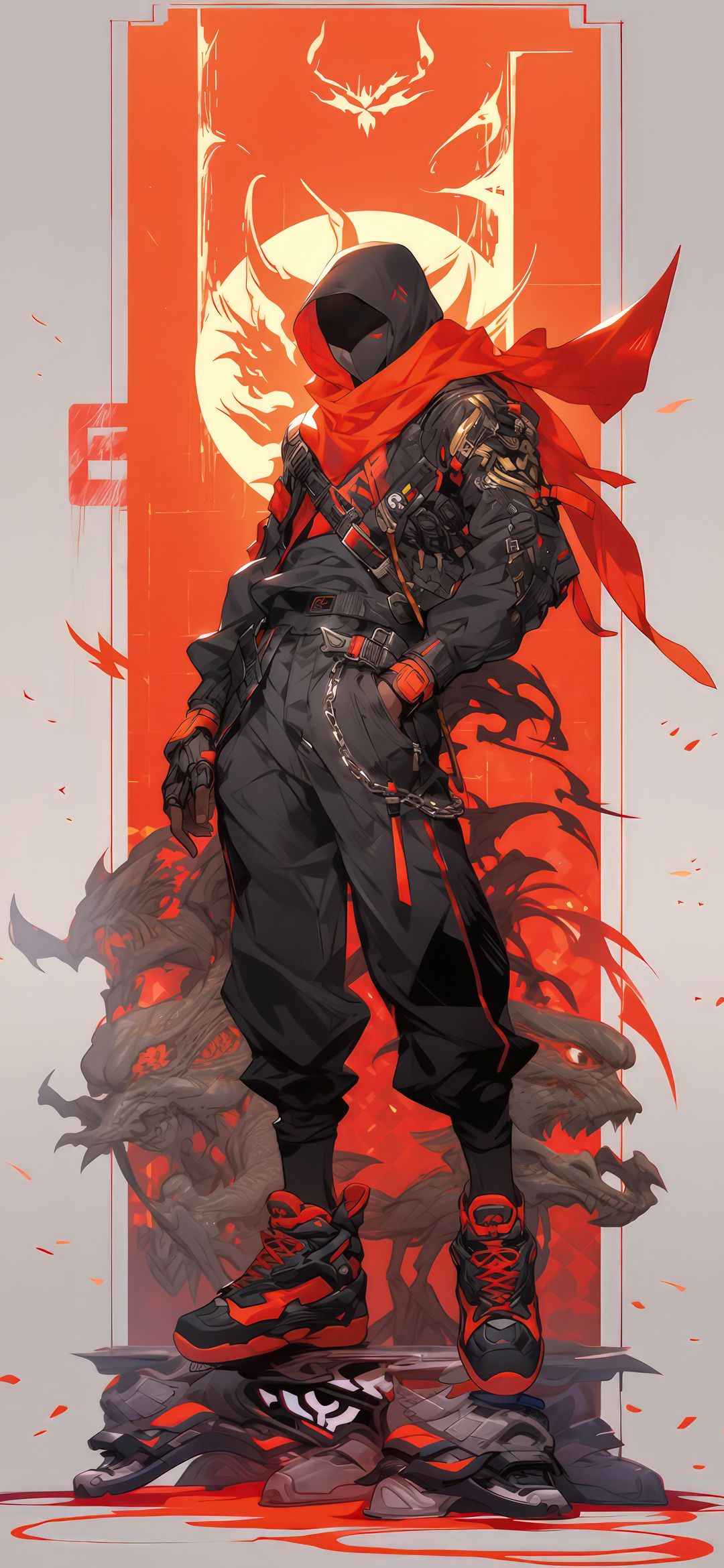 Cyberpunk Ninja Dragon - ghetto wallpaper for OpersCraft