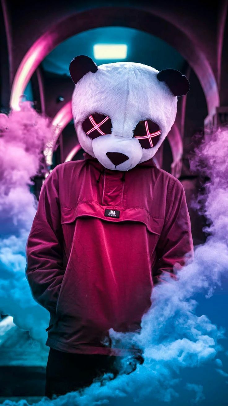 Cyberpunk Panda Smoke - cyberpunk wallpaper for OpersCraft
