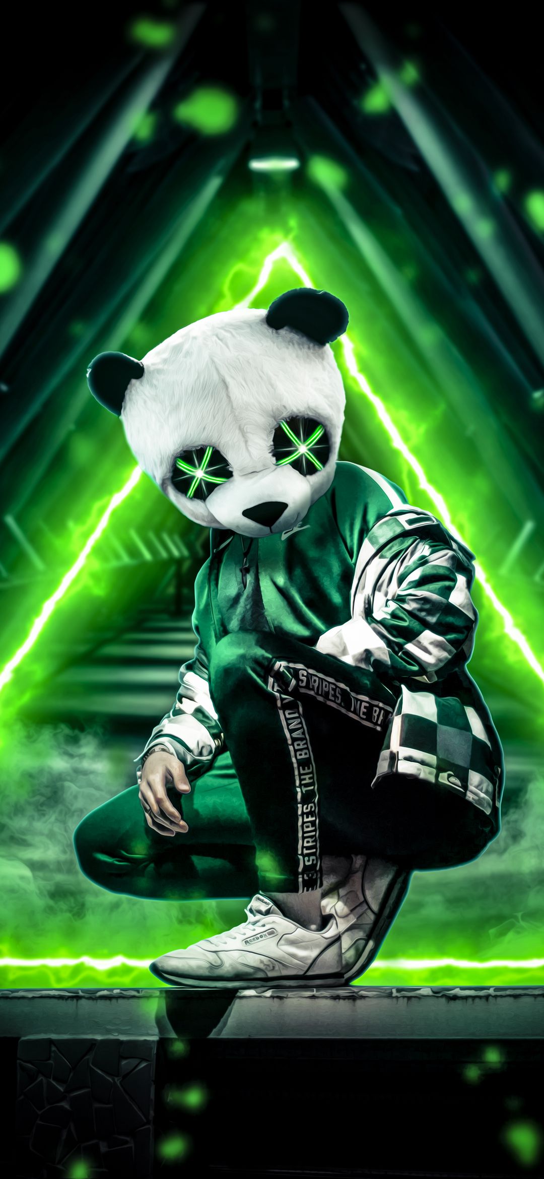 Cyberpunk Panda Vigilante - cyberpunk wallpaper for OpersCraft