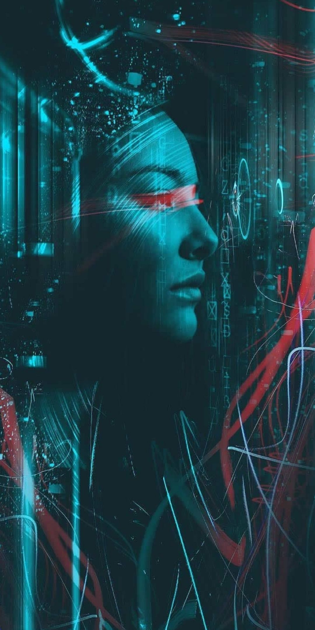 Cyberpunk Portrait - cyberpunk wallpaper for OpersCraft