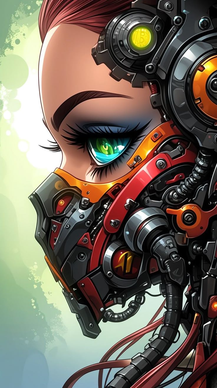 Cyberpunk Robotic Woman - dope wallpaper for OpersCraft