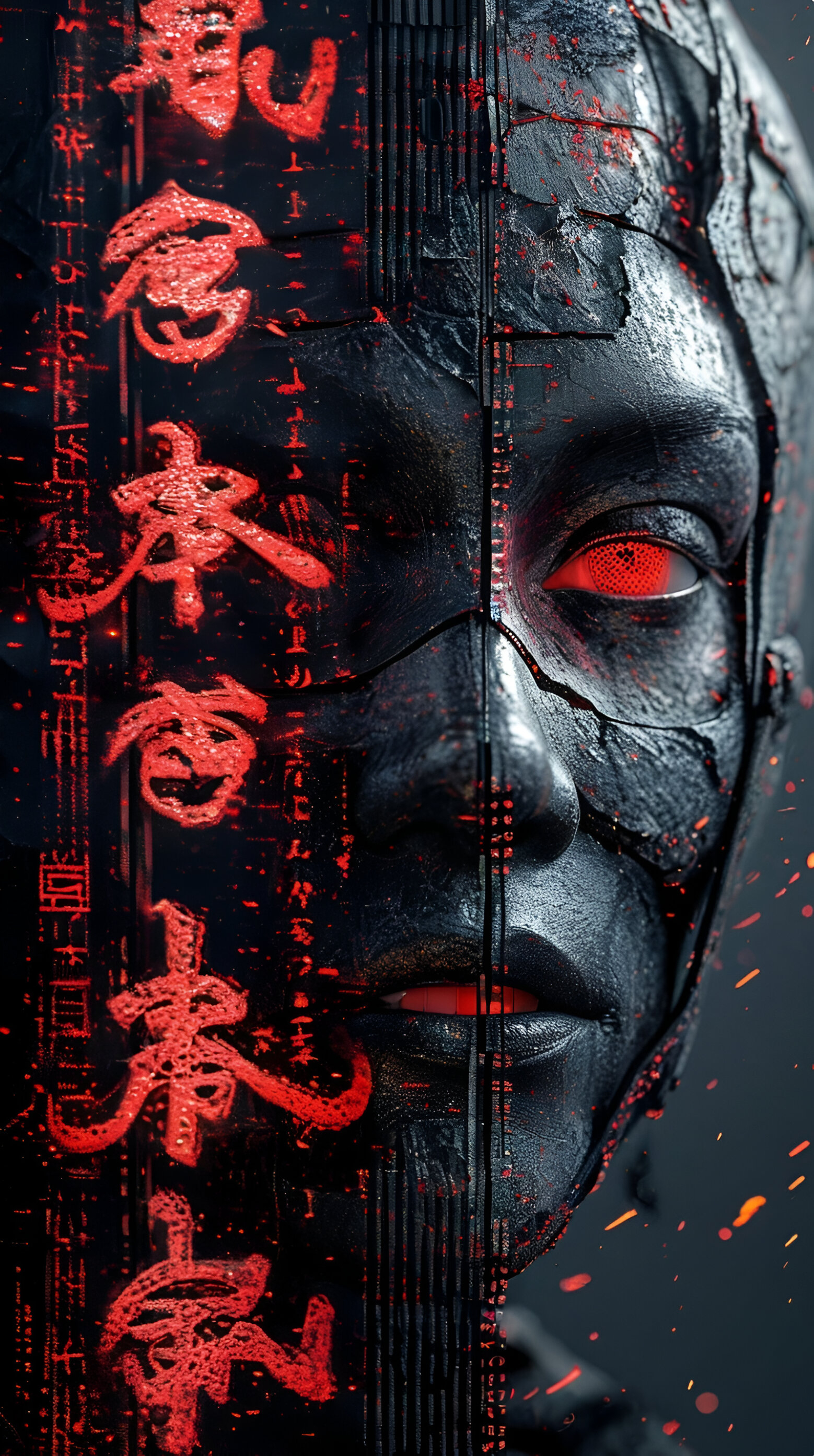 Cyberpunk Samurai Portrait - cyberpunk wallpaper for OpersCraft