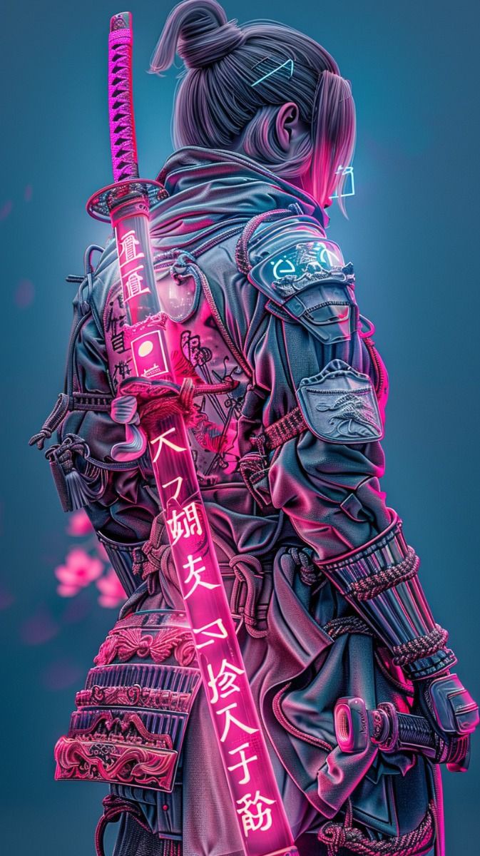 Cyberpunk Samurai Warrior - cyberpunk wallpaper for OpersCraft
