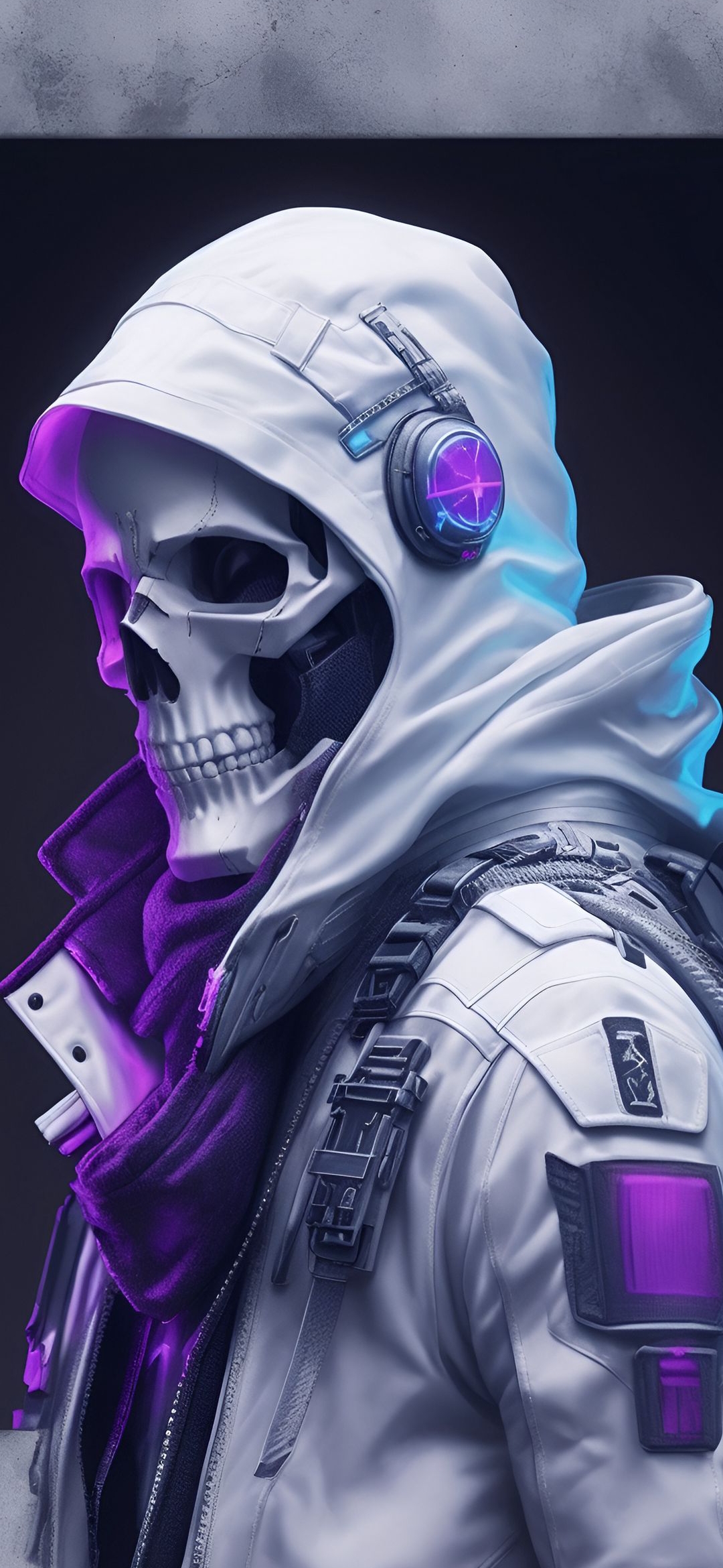 Cyberpunk Skull Portrait - cyberpunk wallpaper for OpersCraft