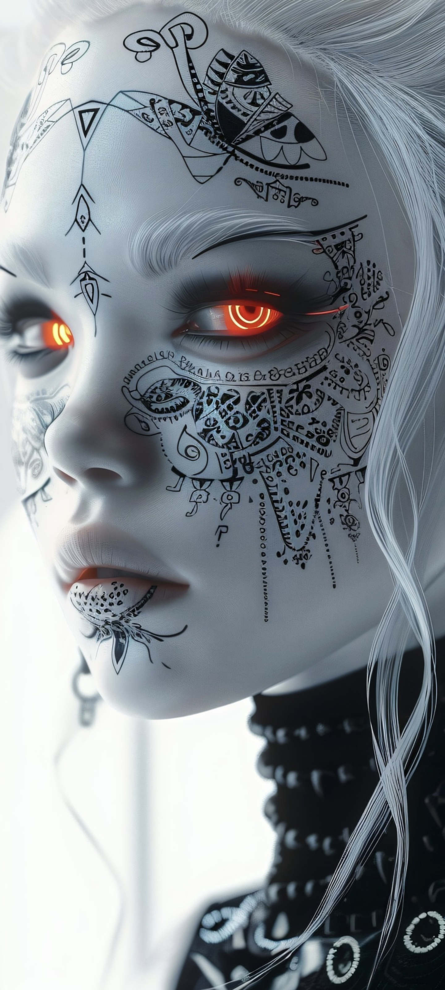 Cyberpunk Tattooed Beauty - cyberpunk wallpaper for OpersCraft