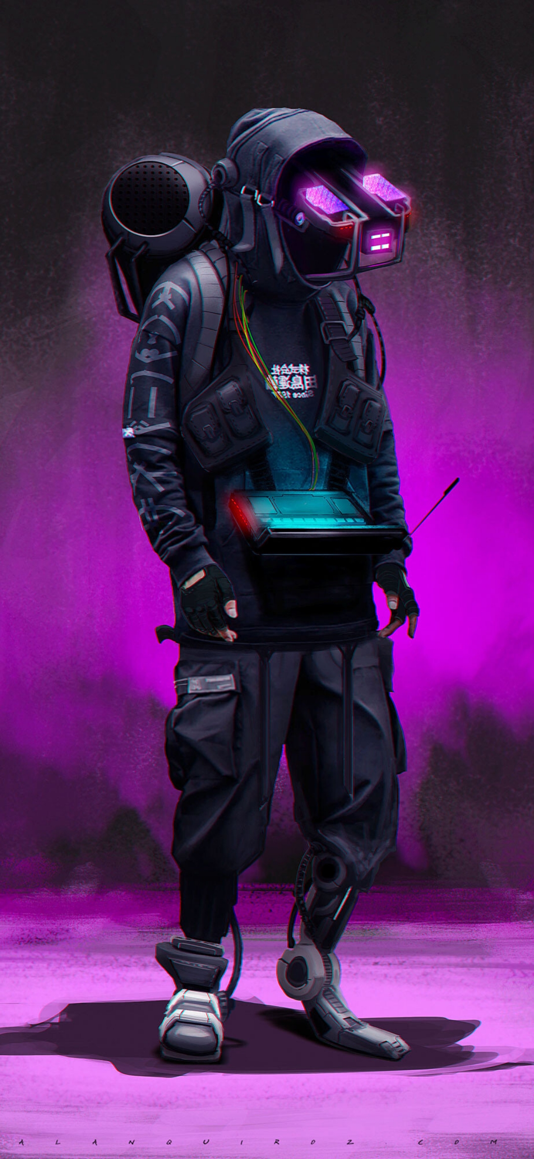 Cyberpunk Techwear Outfit - cyberpunk wallpaper for OpersCraft