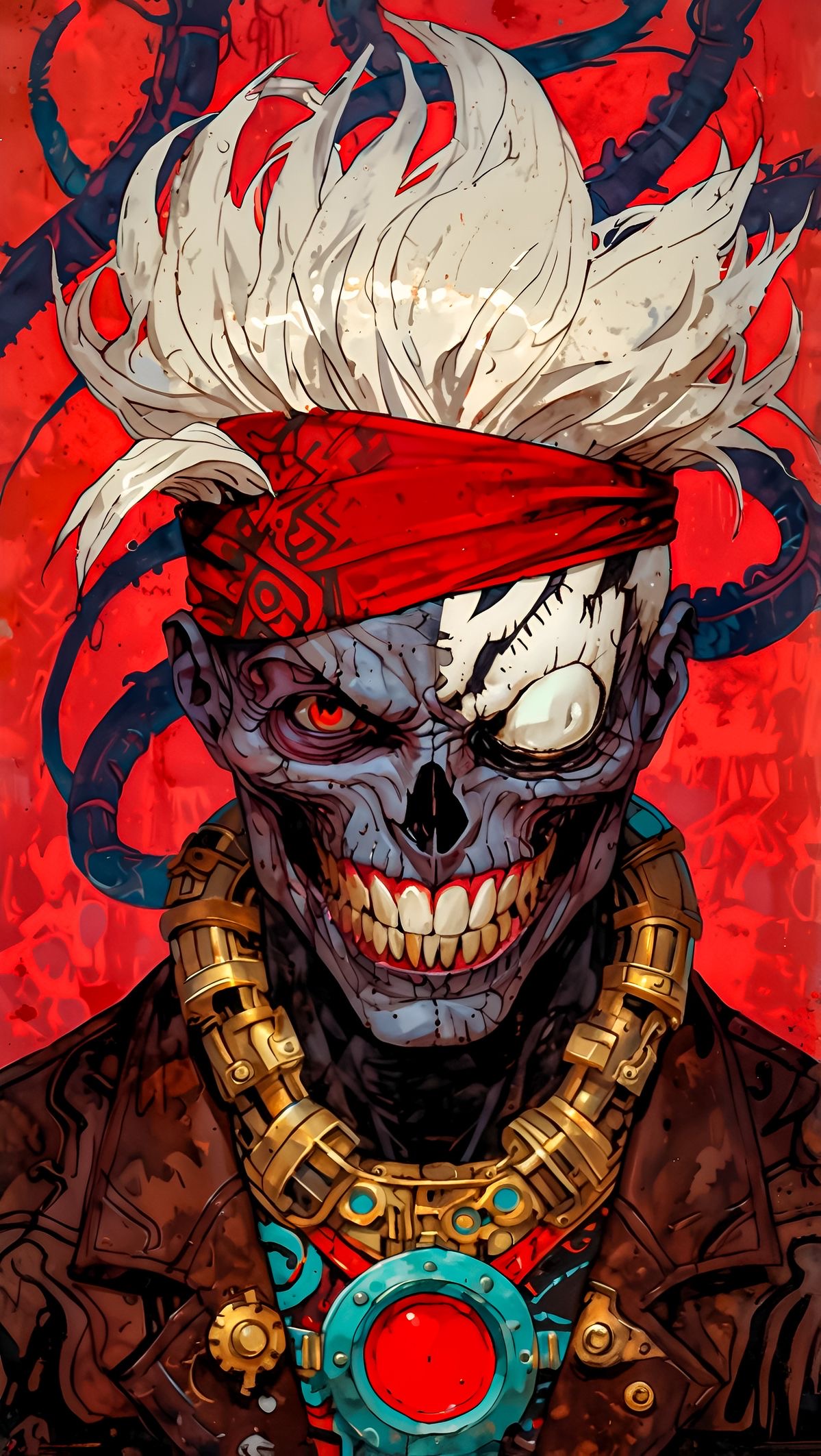 Cyberpunk Zombie Portrait - cyberpunk wallpaper for OpersCraft