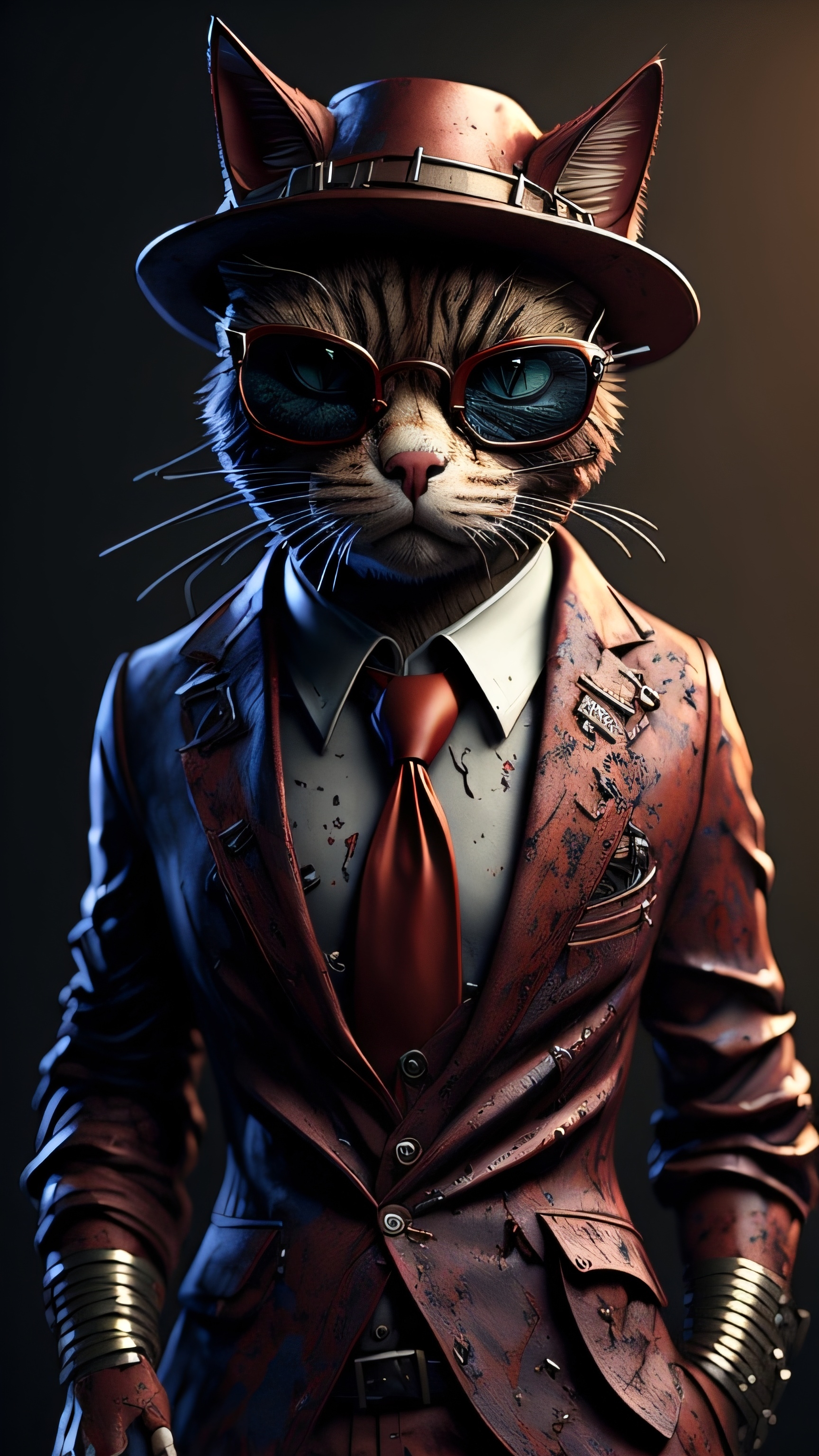 Dapper Cat Gentleman - gangster wallpaper for OpersCraft