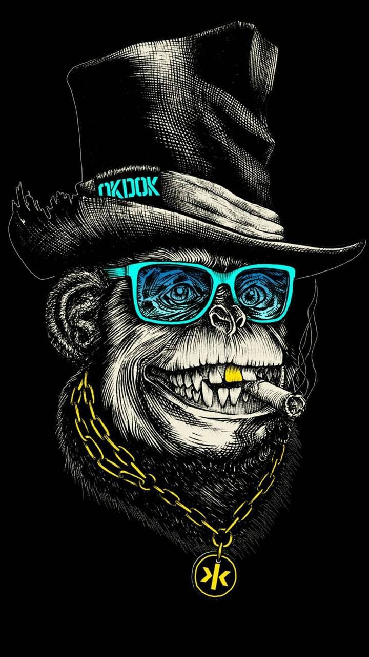Dapper Monkey Portrait - random wallpaper for OpersCraft