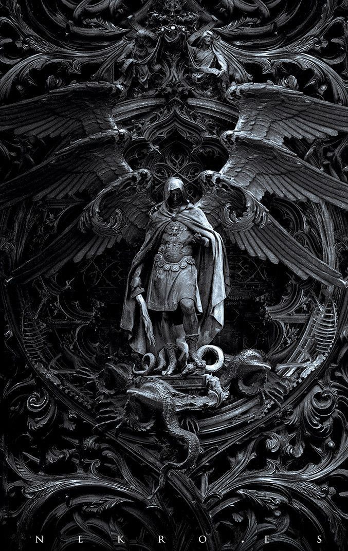 Dark Angel Sculpture - gothic wallpaper for OpersCraft