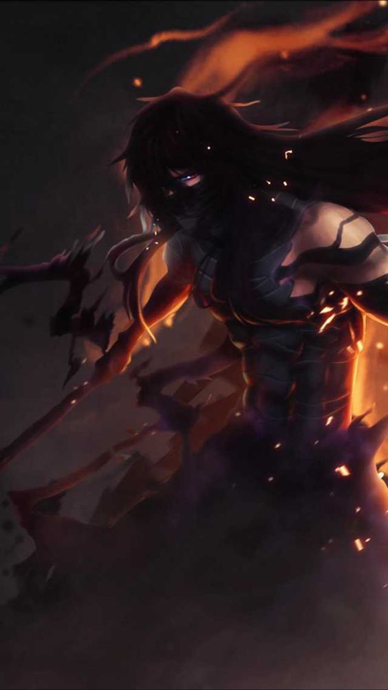 Dark Anime Warrior - anime wallpaper for OpersCraft