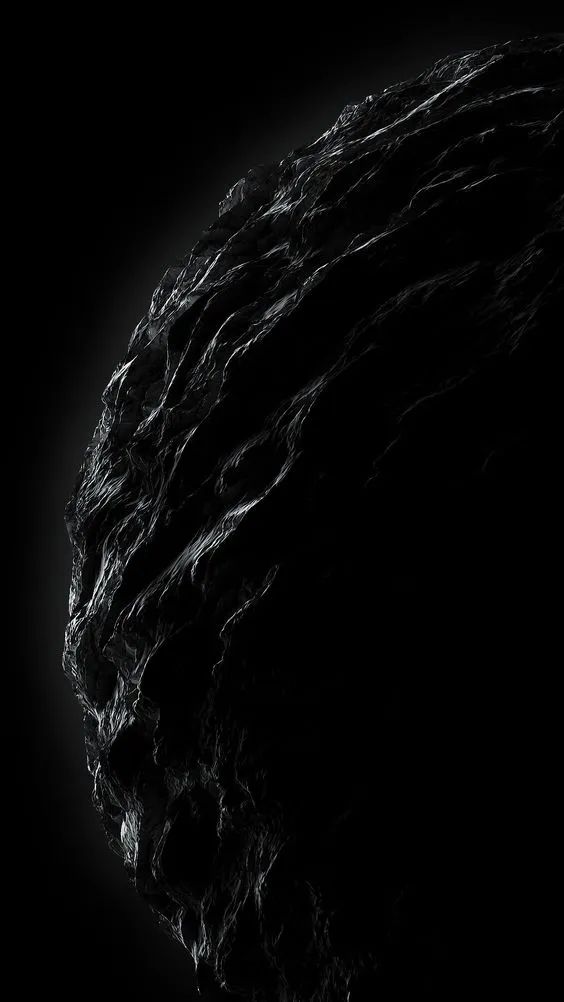 Dark Asteroid Surface - space wallpaper for OpersCraft