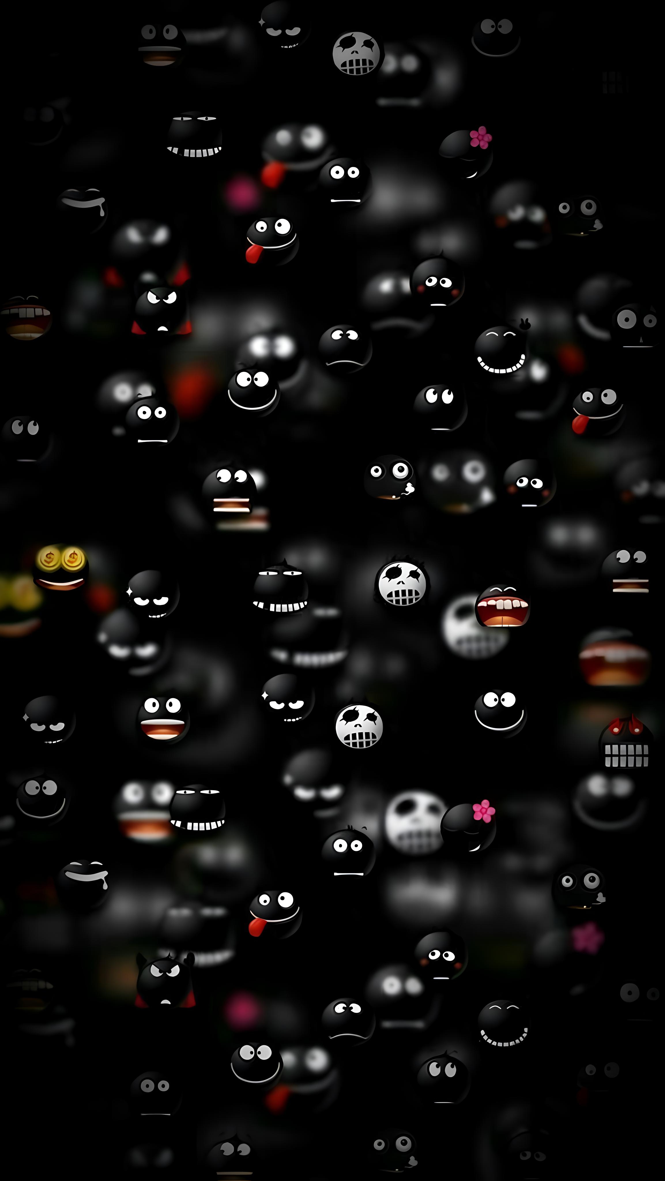 Dark Emoji Faces - emoji wallpaper for OpersCraft