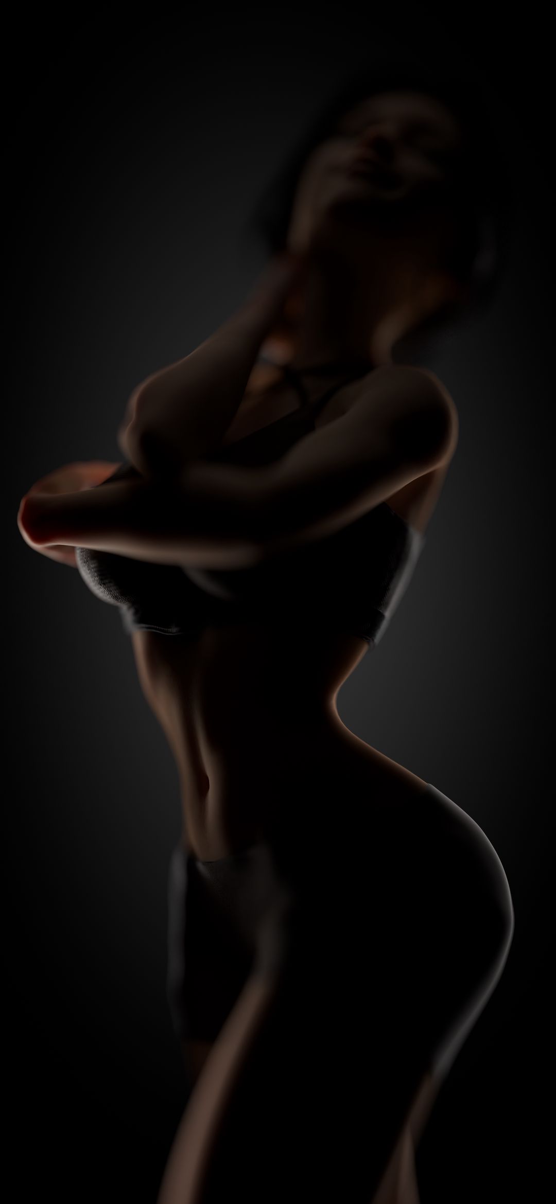 Dark Figure Silhouette - portrait wallpaper for OpersCraft