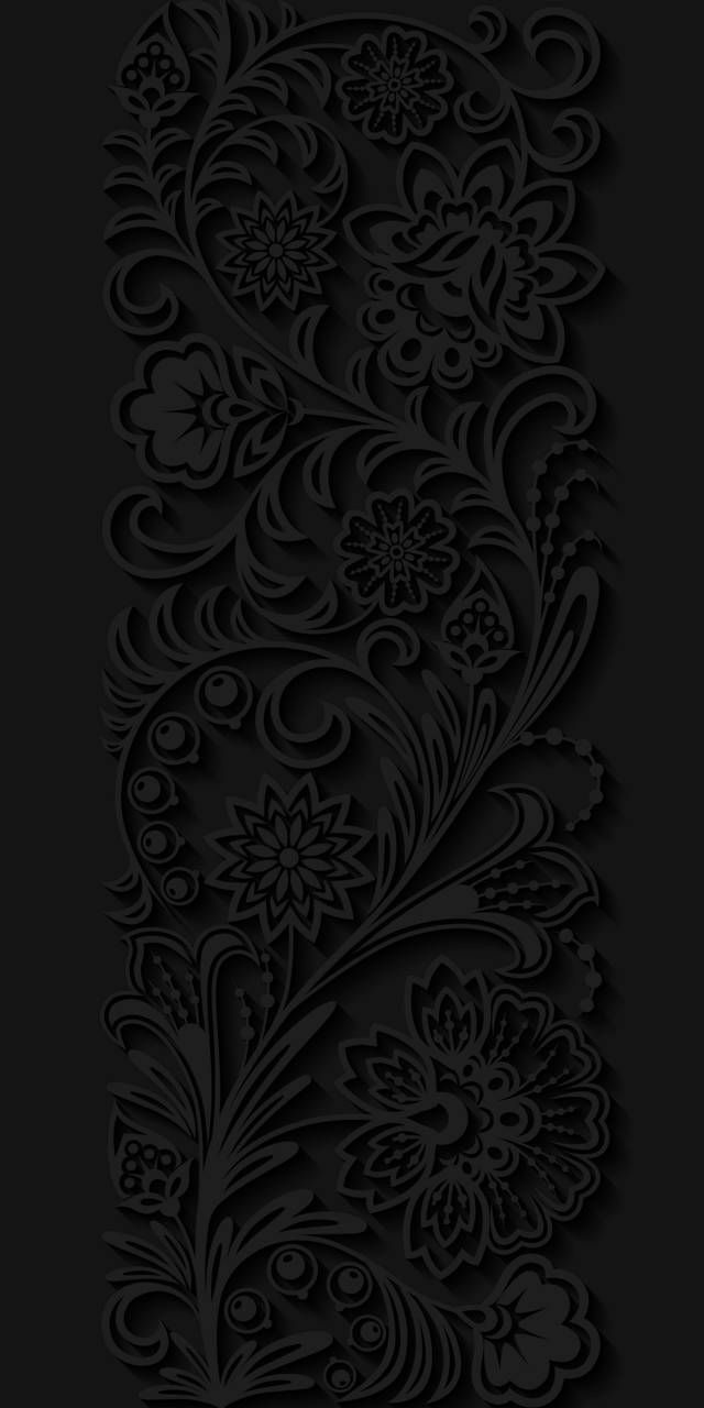Dark Floral Ornament - floral wallpaper for OpersCraft