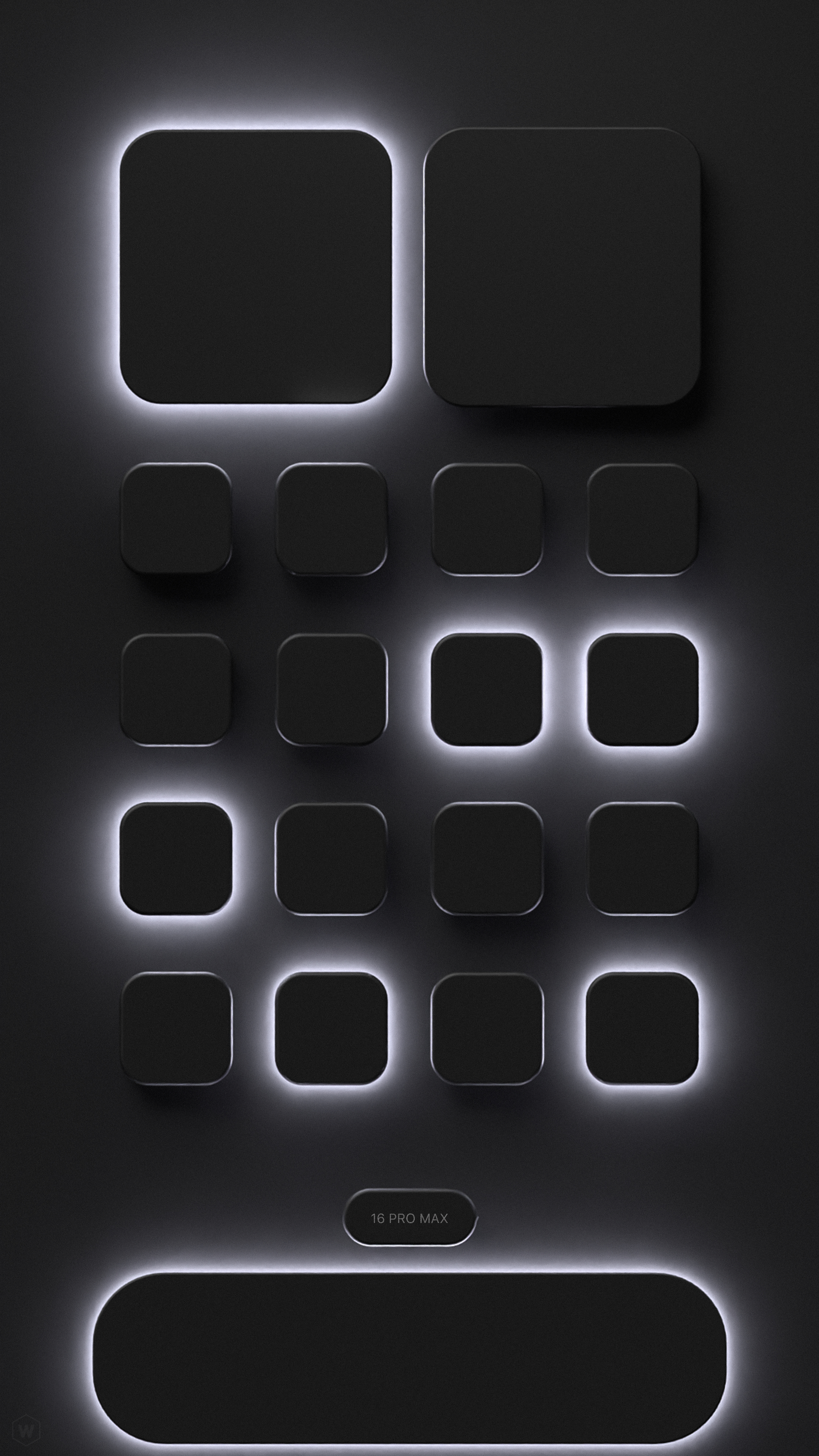 Dark Glow App Mockup - technology wallpaper for OpersCraft
