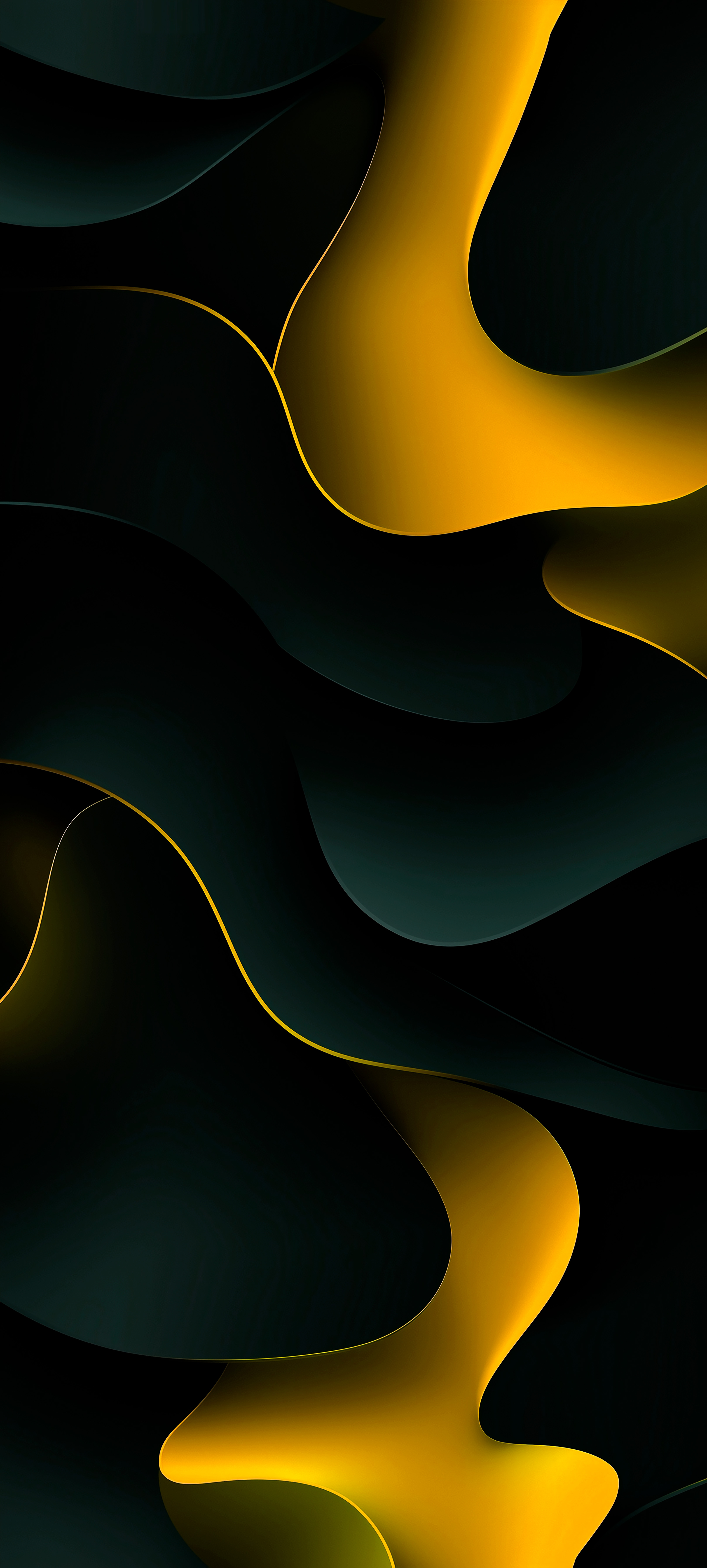 Dark Gold Waves - abstract wallpaper for OpersCraft