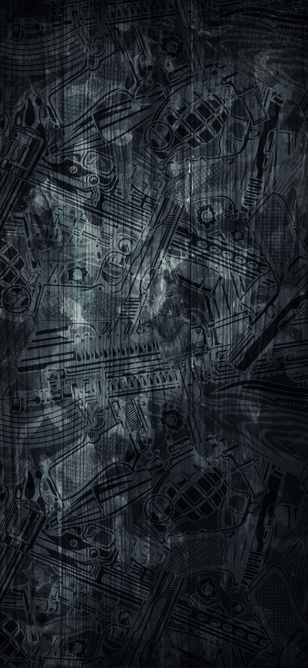 Dark Mechanical Collage - industrial wallpaper for OpersCraft