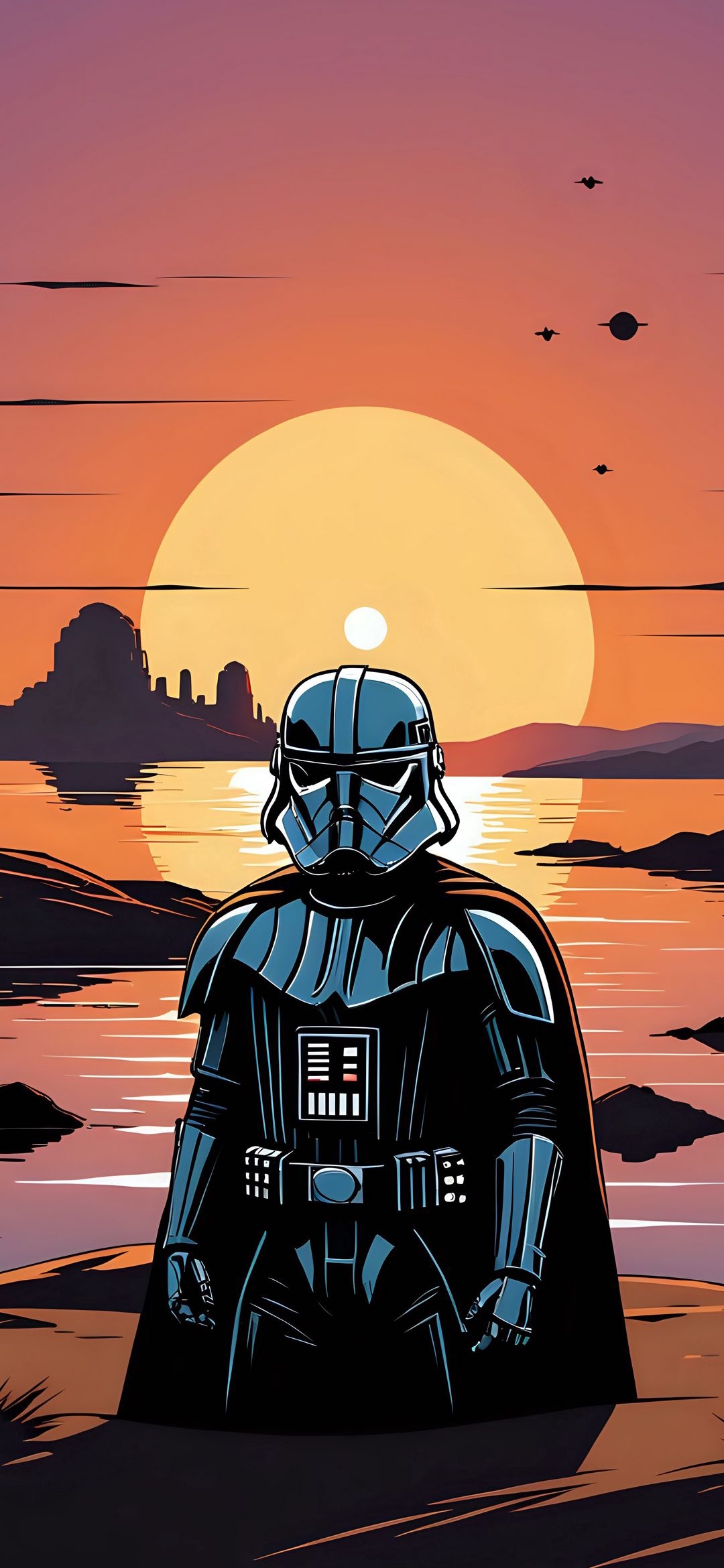 Darth Vader Sunset - star wars wallpaper for OpersCraft