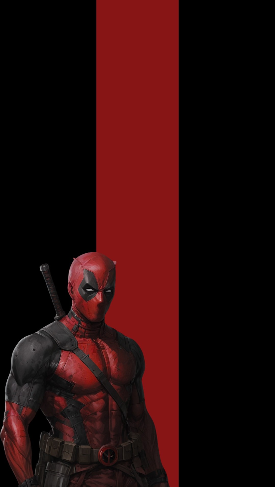 Deadpool Red Black Split - deadpool wallpaper for OpersCraft