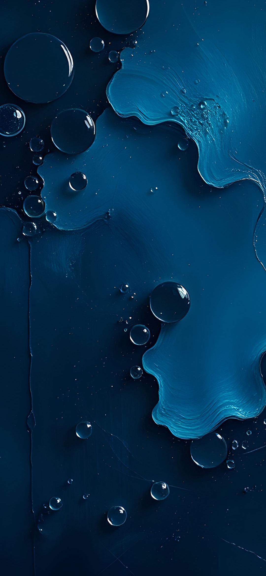 Deep Blue Water Droplets - water wallpaper for OpersCraft