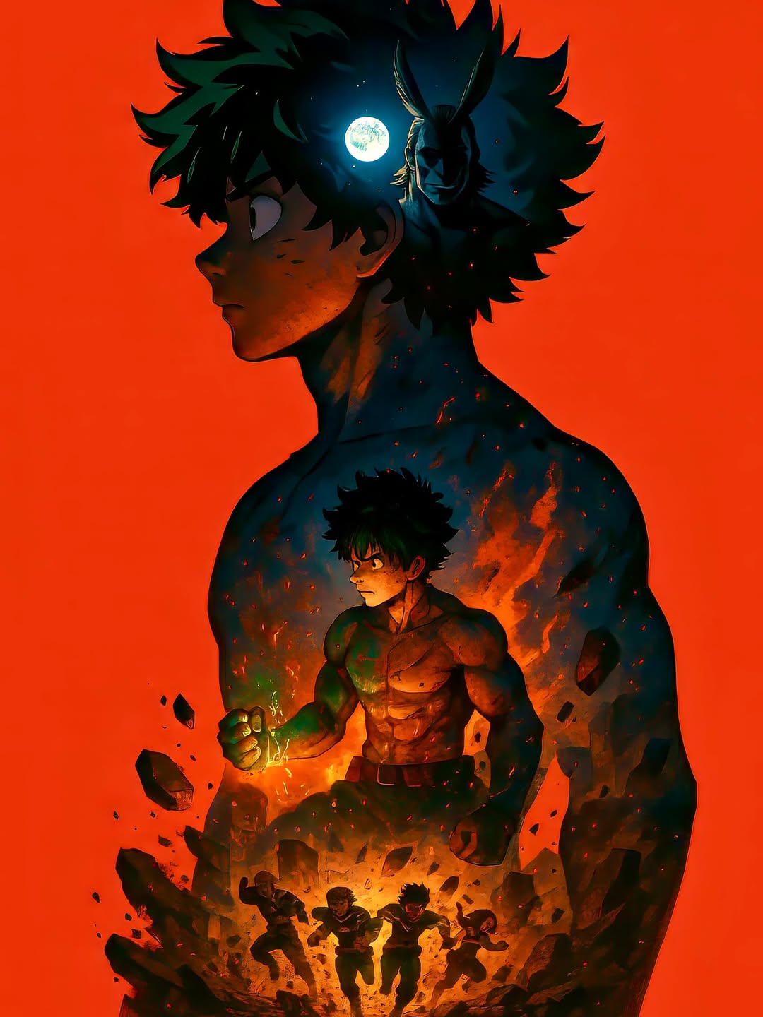 Deku's Heroic Ascent - anime wallpaper for OpersCraft