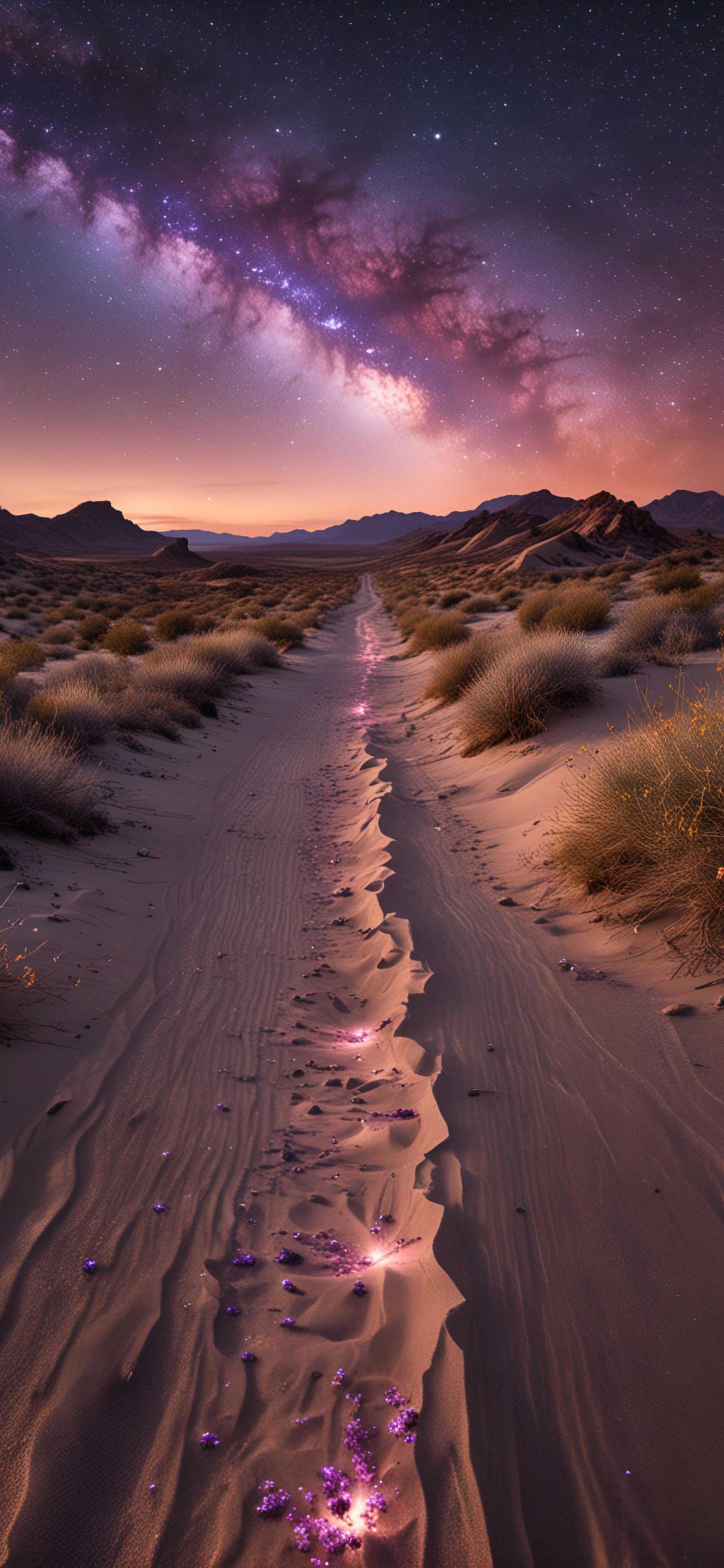 Desert Milky Way Path - space wallpaper for OpersCraft