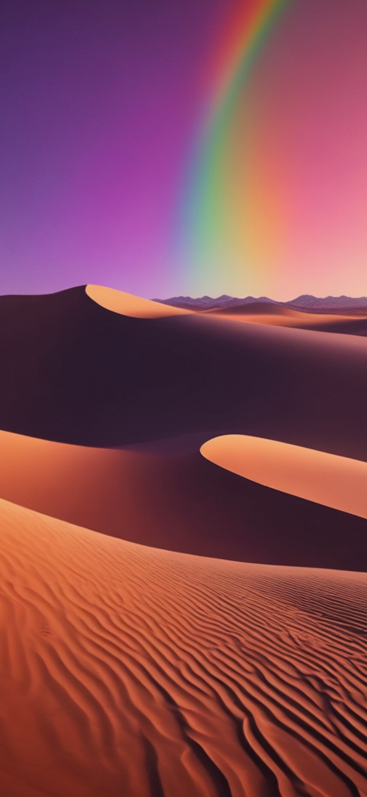 Desert Rainbow Landscape - desert wallpaper for OpersCraft