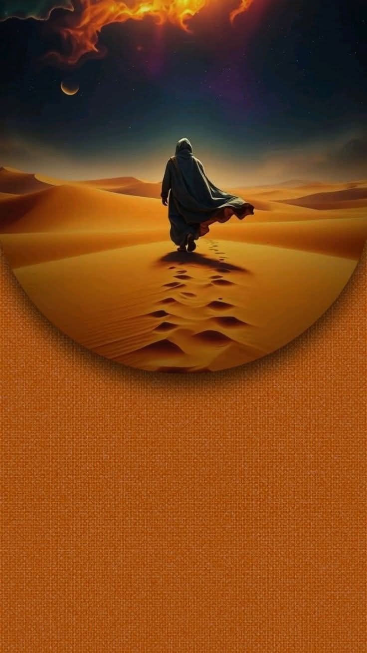 Desert Wanderer Sunset - landscape wallpaper for OpersCraft