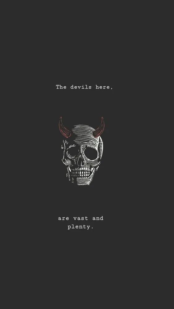 Devil Skull Dark Art - gothic wallpaper for OpersCraft