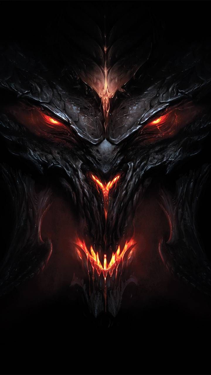 Diablo's Fiery Gaze - random wallpaper for OpersCraft