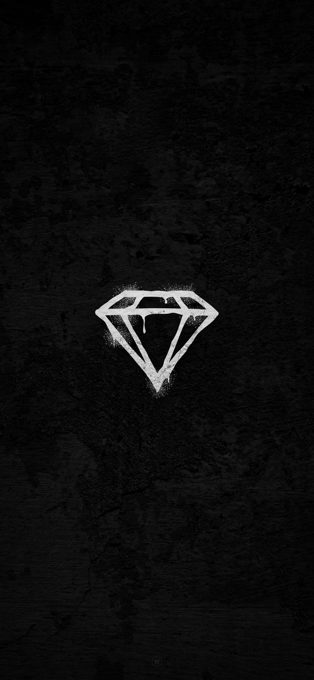 Diamond Graffiti on Black - abstract wallpaper for OpersCraft