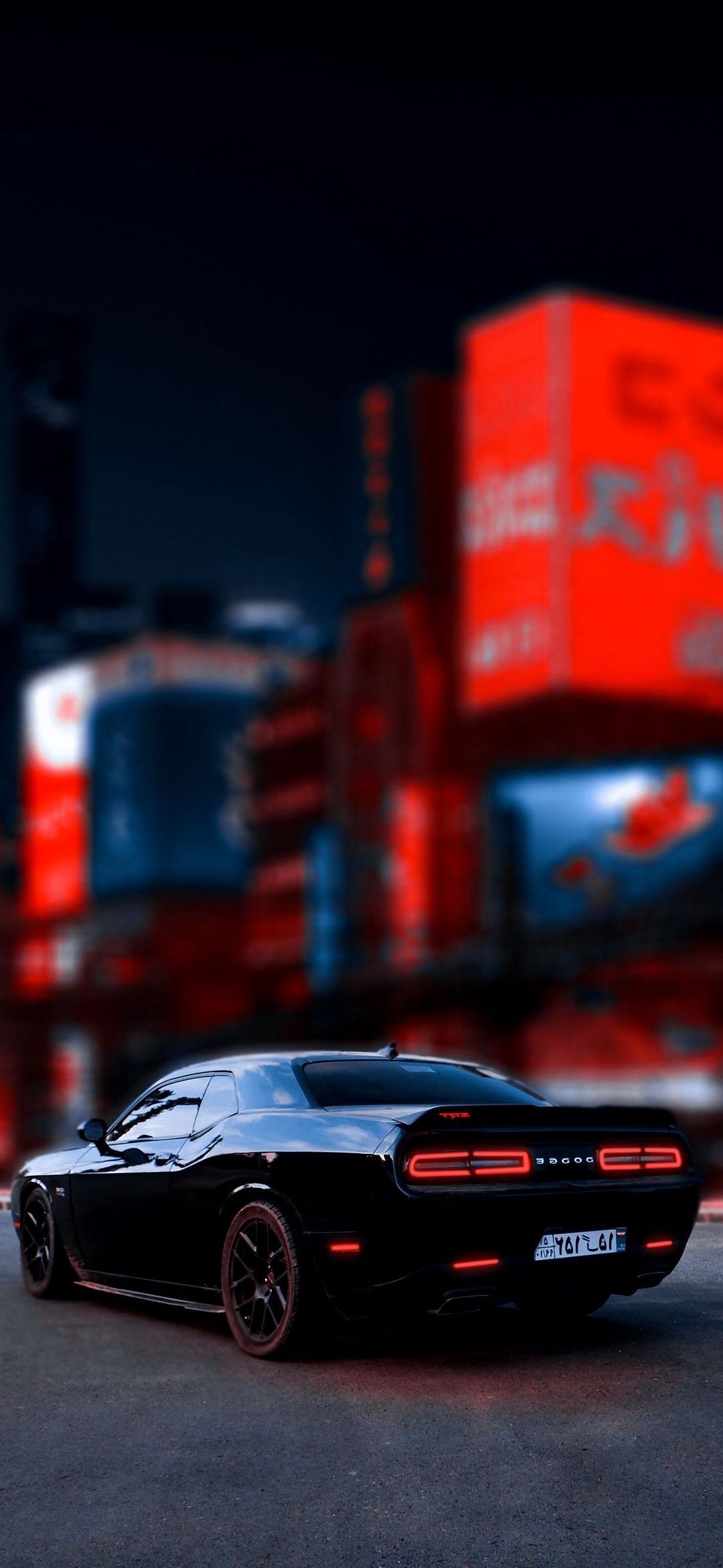 Dodge Challenger Nightscape - cars wallpaper for OpersCraft