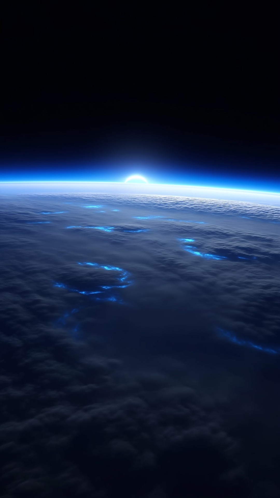 Earth's Blue Glow - space wallpaper for OpersCraft