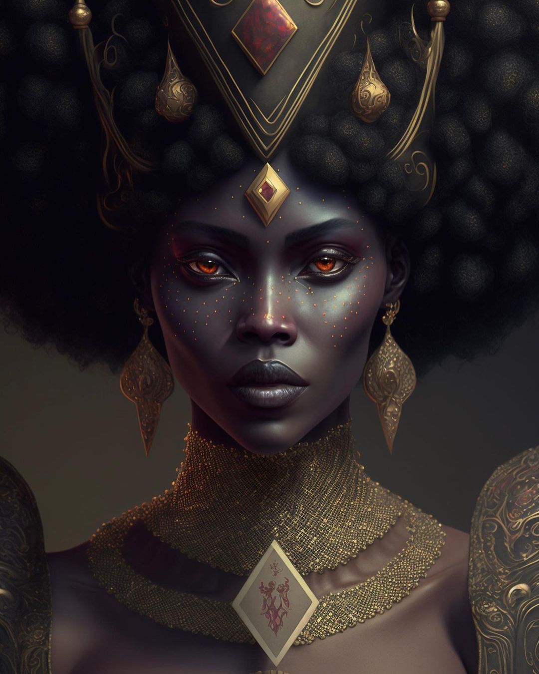 Ebony Queen Royalty - fantasy wallpaper for OpersCraft