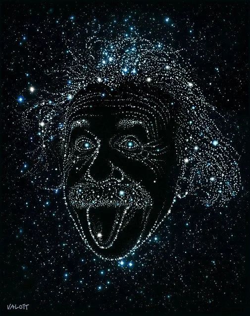 Einstein's Cosmic Portrait - random wallpaper for OpersCraft