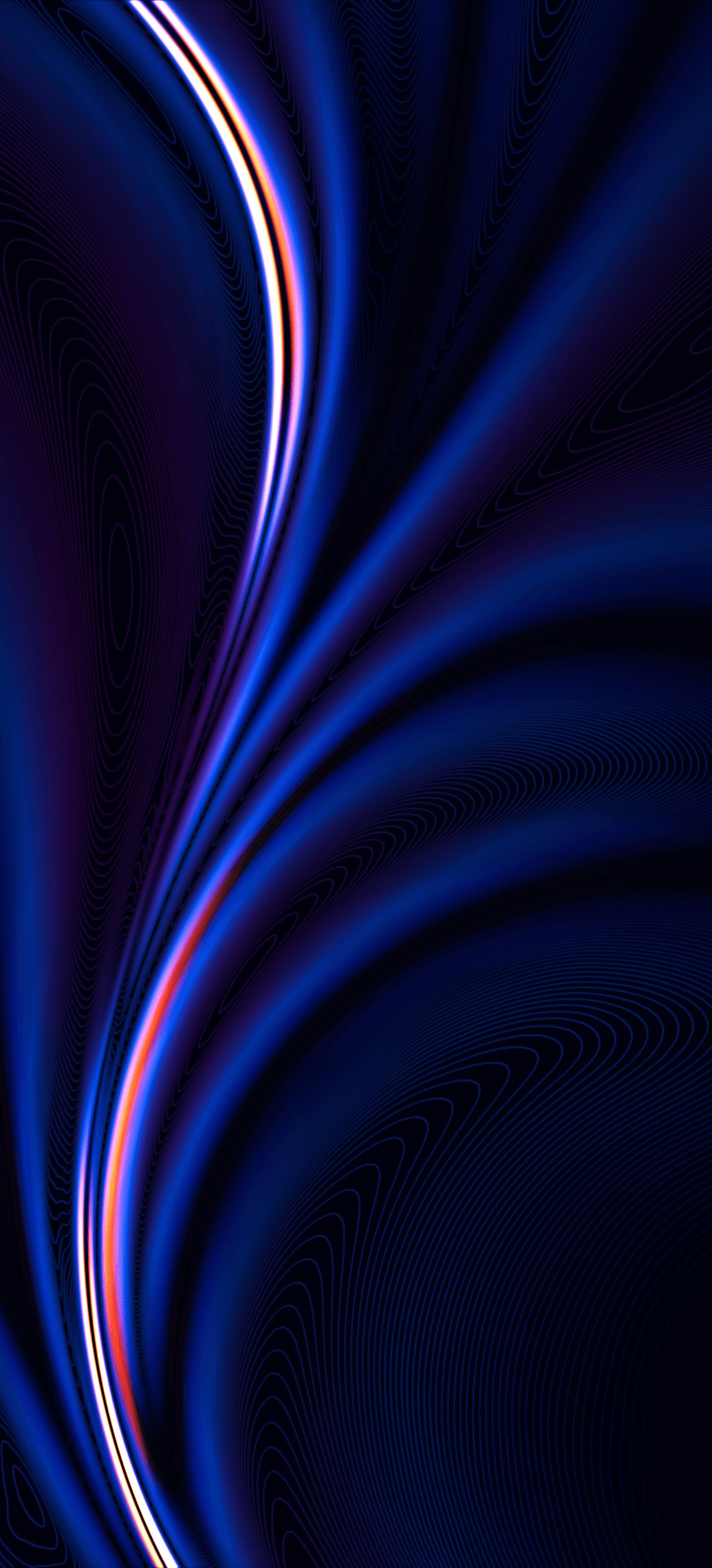 Electric Blue Flow - abstract wallpaper for OpersCraft