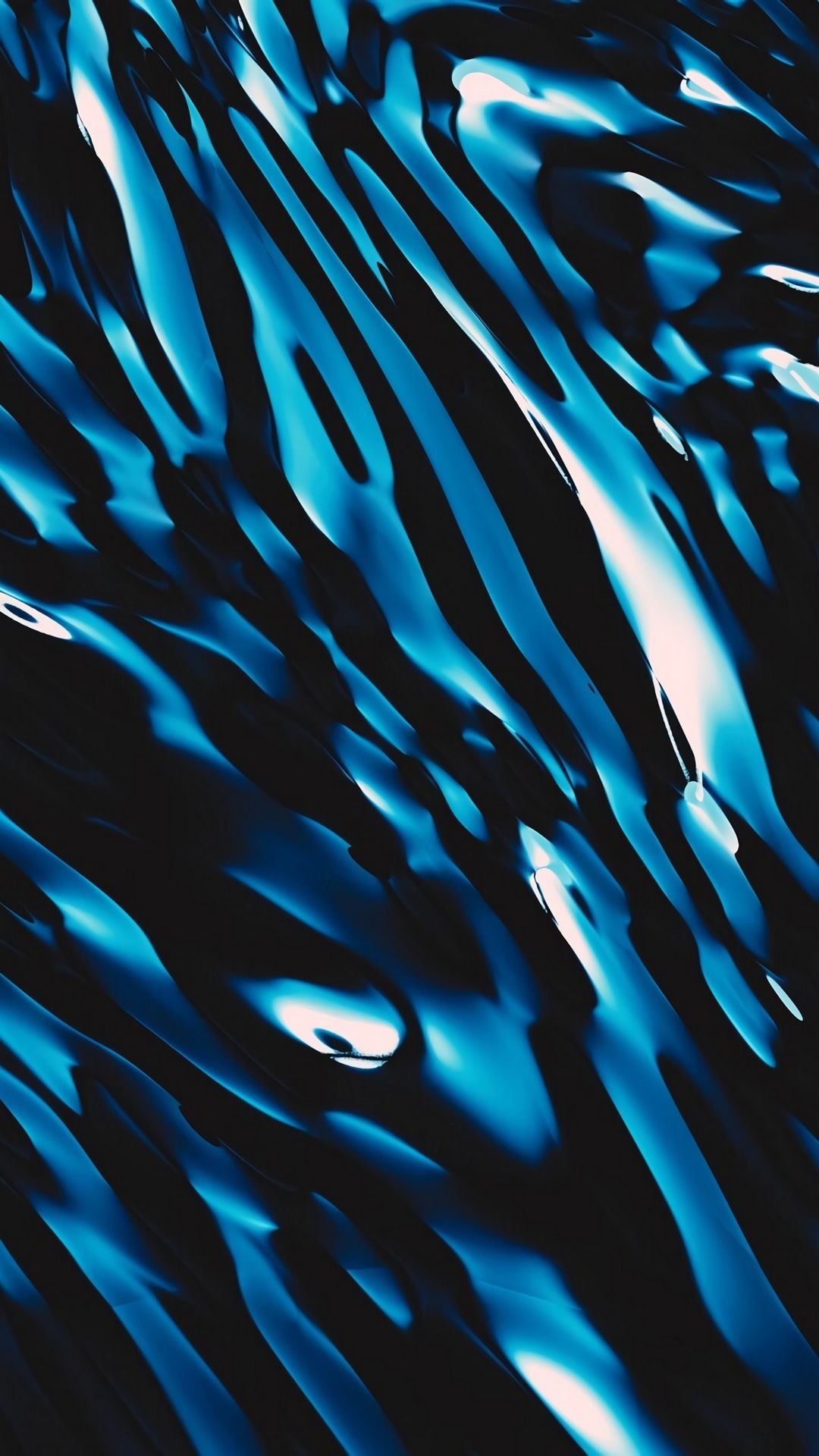 Electric Blue Waves - abstract wallpaper for OpersCraft