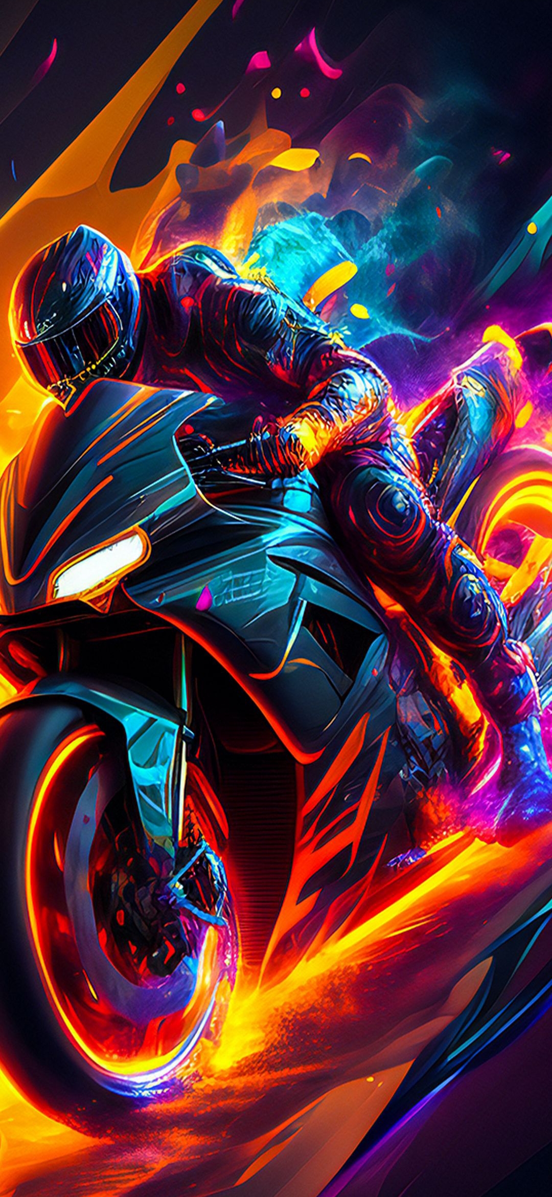 Electric Motorcycle Rider - motorcycle wallpaper for OpersCraft