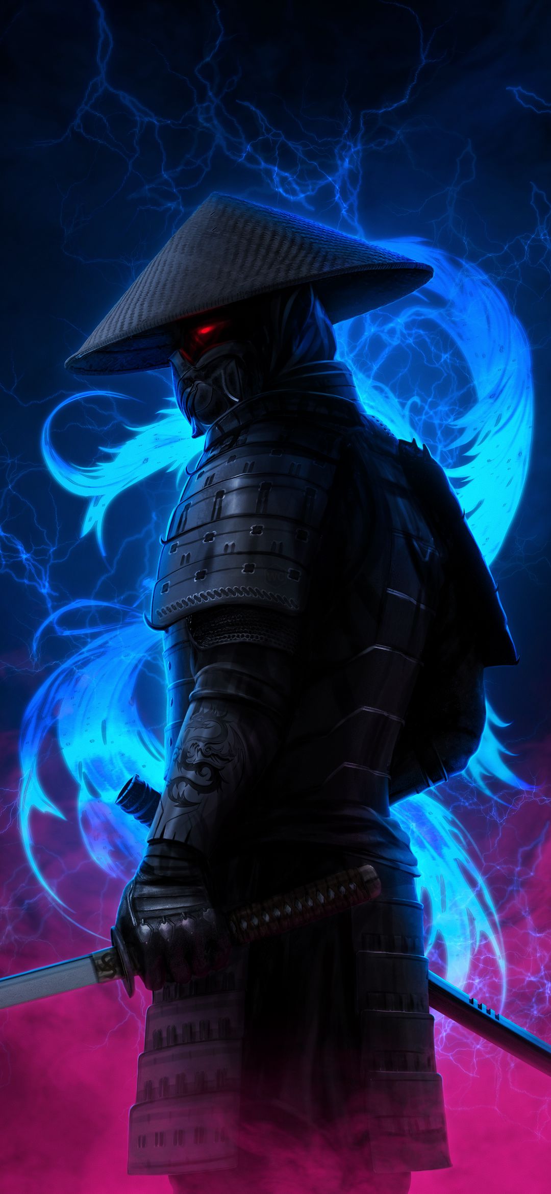 Electric Samurai Warrior - anime wallpaper for OpersCraft