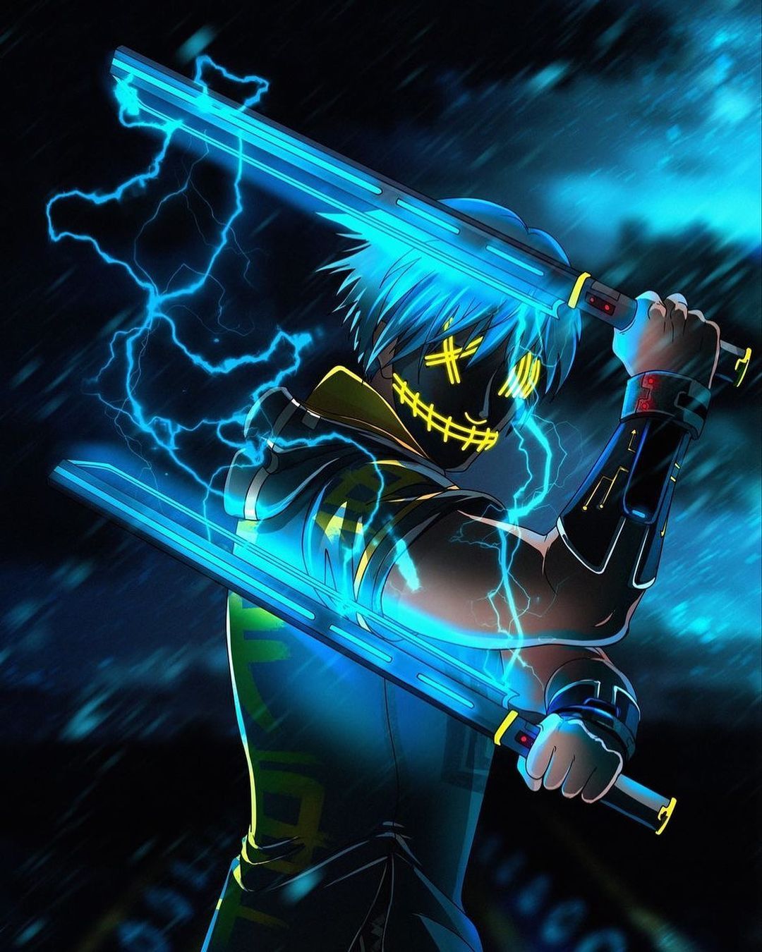 Electric Swordsman Masked Warrior - anime wallpaper for OpersCraft