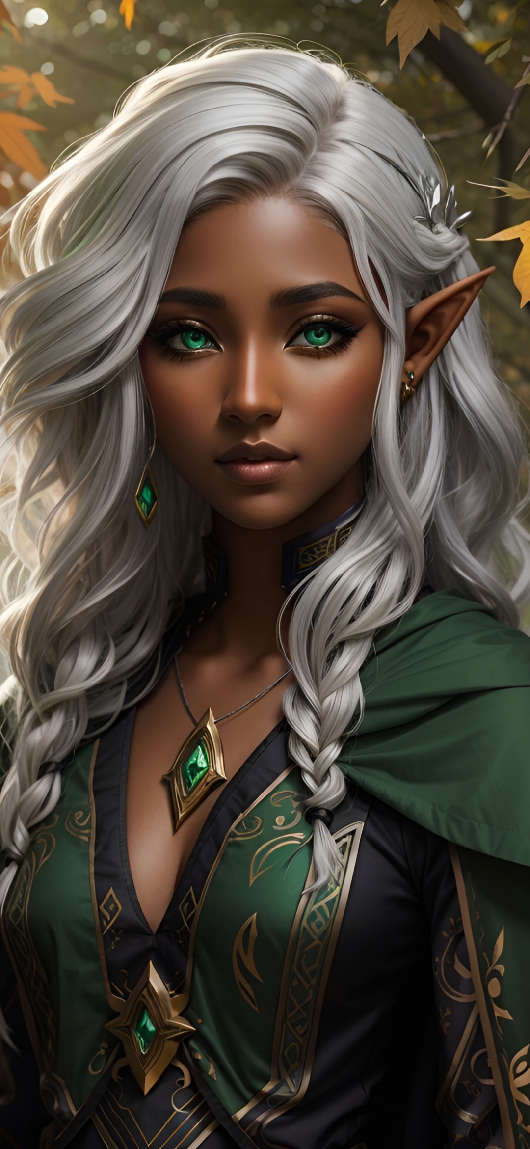 Elegant Forest Elf Portrait - random wallpaper for OpersCraft
