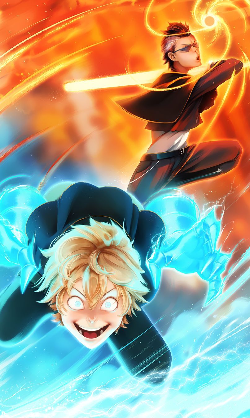 Elemental Anime Battle - anime wallpaper for OpersCraft