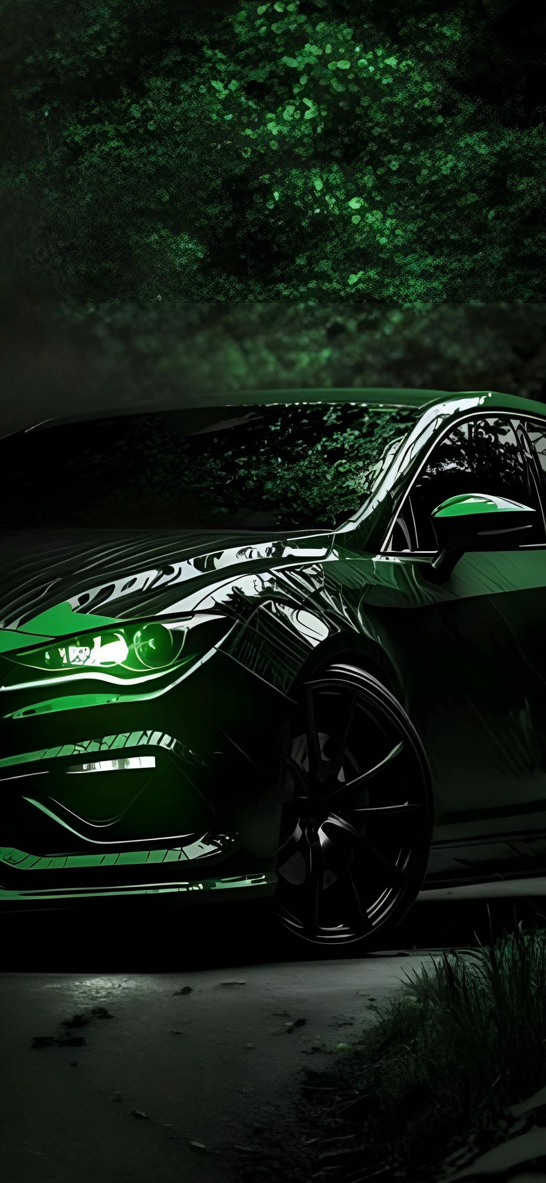 Emerald Green Sports Car - cars wallpaper for OpersCraft