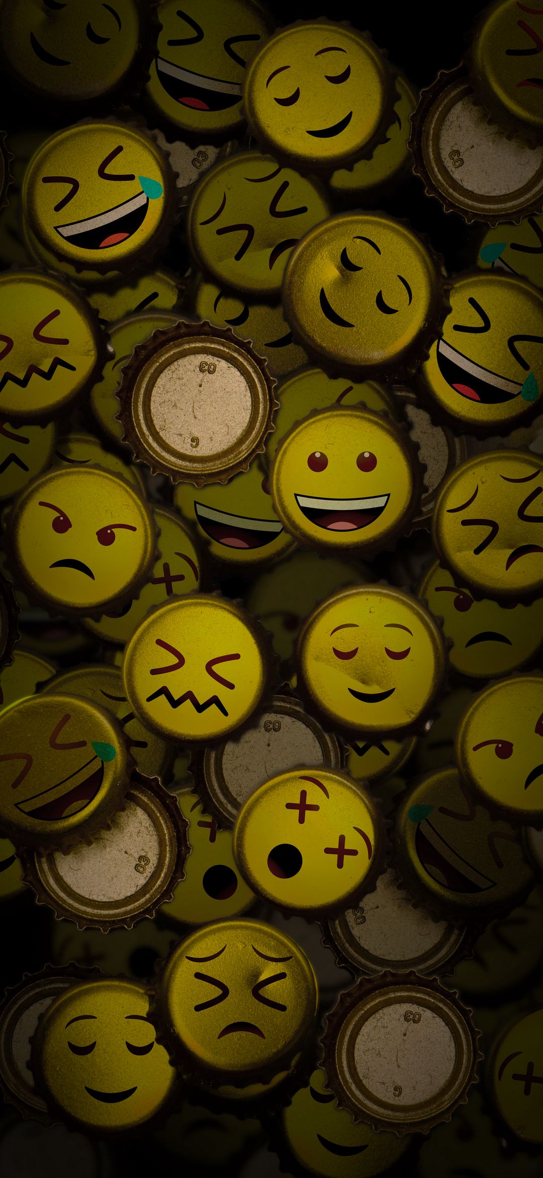 Emoji Bottle Caps - emoji wallpaper for OpersCraft