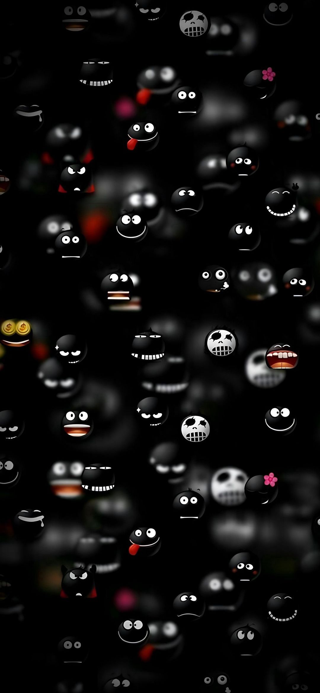 Emoticon Black Background - abstract wallpaper for OpersCraft