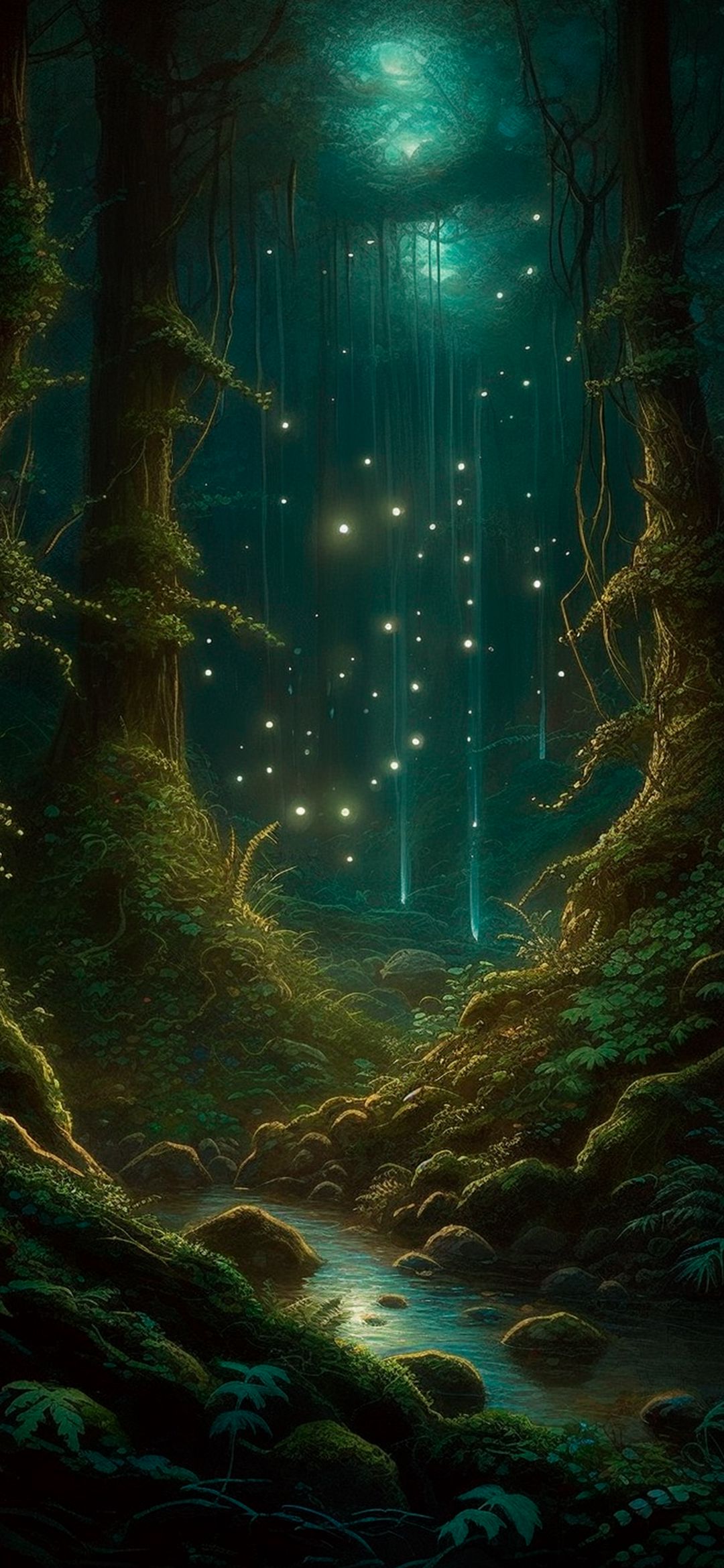 Enchanted Forest Stream - forest wallpaper for OpersCraft